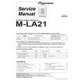 PIONEER M-LA21/DDX1BR Instrukcja Serwisowa