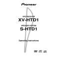 PIONEER XV-HTD1/YPWXJ Instrukcja Obsługi