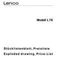 LENCO L78 Katalog Części