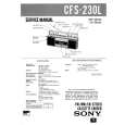 SONY CFS230L Instrukcja Serwisowa
