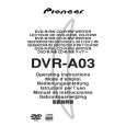 PIONEER DVR-A03/KB Instrukcja Obsługi