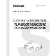 TOSHIBA TLP551/C Instrukcja Serwisowa