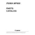 CANON PIXMA MP800 Katalog Części
