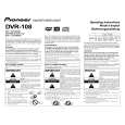 PIONEER DVR-108/KBXV Instrukcja Obsługi