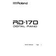 ROLAND RD-170 Instrukcja Obsługi