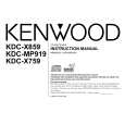 KENWOOD KDCX759 Instrukcja Obsługi