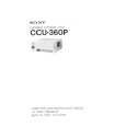 SONY CCU-360P Instrukcja Serwisowa