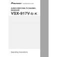 PIONEER VSX-917V-S/SFLXJ Instrukcja Obsługi