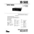 SONY XR-5600 Instrukcja Serwisowa
