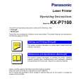 PANASONIC KXP7100 Instrukcja Obsługi