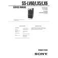 SONY SS-LX5 Instrukcja Serwisowa