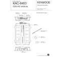 KENWOOD KAC-6403 Instrukcja Serwisowa