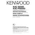 KENWOOD KACX650D Instrukcja Obsługi