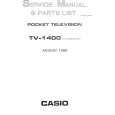CASIO TV1400 Instrukcja Serwisowa