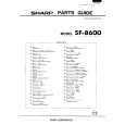 SHARP SF-8600 Katalog Części