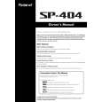 ROLAND SP-404 Instrukcja Obsługi