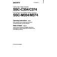 SONY SSCC374 Instrukcja Obsługi