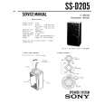 SONY SSD205 Instrukcja Serwisowa