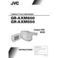 JVC GR-AXM650U Instrukcja Obsługi
