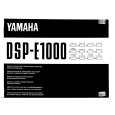 YAMAHA DSP-E1000 Instrukcja Obsługi