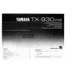 YAMAHA TX-930 Instrukcja Obsługi