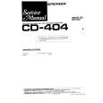 PIONEER CD-404 Instrukcja Serwisowa