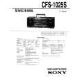 SONY CFS-1025S Instrukcja Serwisowa