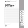 PIONEER DVR-920H Instrukcja Obsługi