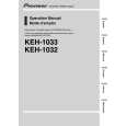 PIONEER KEH-1032/XM/EW Instrukcja Obsługi
