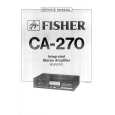 FISHER CA270 Instrukcja Serwisowa