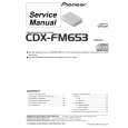 PIONEER CDXFM653 Instrukcja Serwisowa