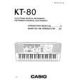 CASIO KT80 Instrukcja Obsługi