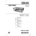 SONY CDX616 Instrukcja Serwisowa