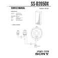 SONY SSD205DX Instrukcja Serwisowa
