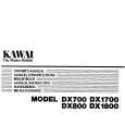 KAWAI DX1700 Instrukcja Obsługi