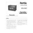 PANASONIC WSA80 Instrukcja Obsługi
