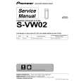 PIONEER S-VW02-QL/DLTXJI Instrukcja Serwisowa