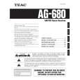 TEAC AG-680 Instrukcja Obsługi