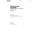 SONY XM-504X Instrukcja Obsługi SONY XM-504X Instrukcja Obsługi