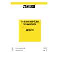 ZANUSSI ZDS200 NL Instrukcja Obsługi