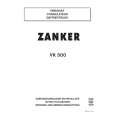 ZANKER VK500 Instrukcja Obsługi