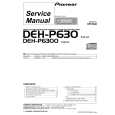 PIONEER DEH-P630 Instrukcja Serwisowa