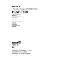 SONY HKDV-502 Instrukcja Obsługi