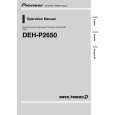 PIONEER DEH-P2650/XM/ES Instrukcja Obsługi