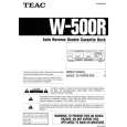 TEAC W500R Instrukcja Obsługi