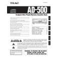 TEAC AD-500 Instrukcja Obsługi