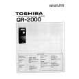 TOSHIBA QR-2000 Instrukcja Serwisowa