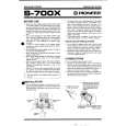 PIONEER S-700X/US Instrukcja Obsługi