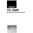 ONKYO TX7520 Instrukcja Obsługi