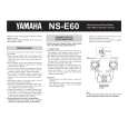 YAMAHA NS-E60 Instrukcja Obsługi